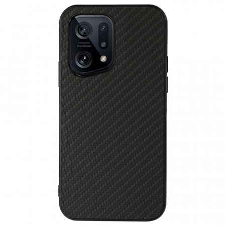 La funda Dux Ducis Fino está cubierta con material de nylon Oppo Find X5  negro - ✓