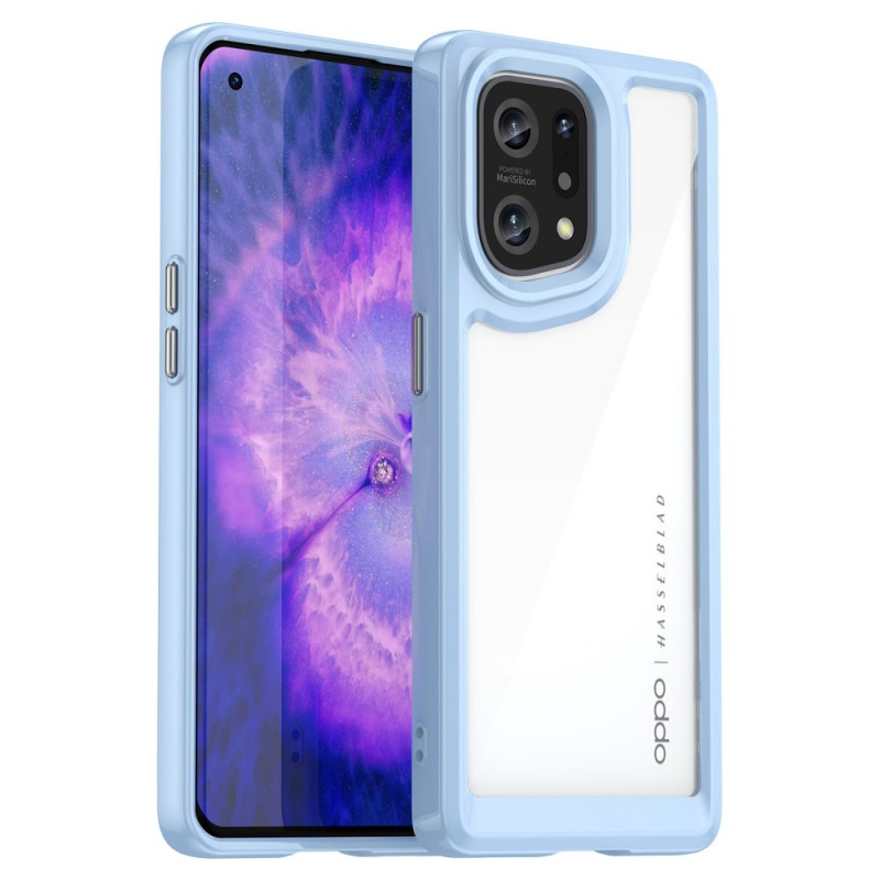 Funda Oppo Find X5 Hybrid Bordes de color