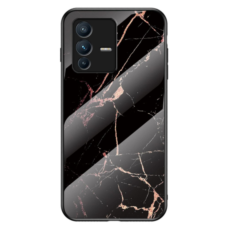 Funda Vivo V23 5G Marble de cristal templado
