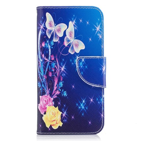Funda Samsung Galaxy J3 2017 Mariposas en la noche