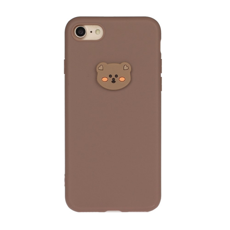 Funda iPhone SE 3 / SE 2 / 8 / 7 Oso de peluche de silicona