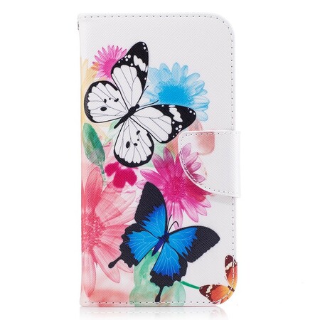 Funda Samsung Galaxy J5 2017 Pintada Mariposas y Flores