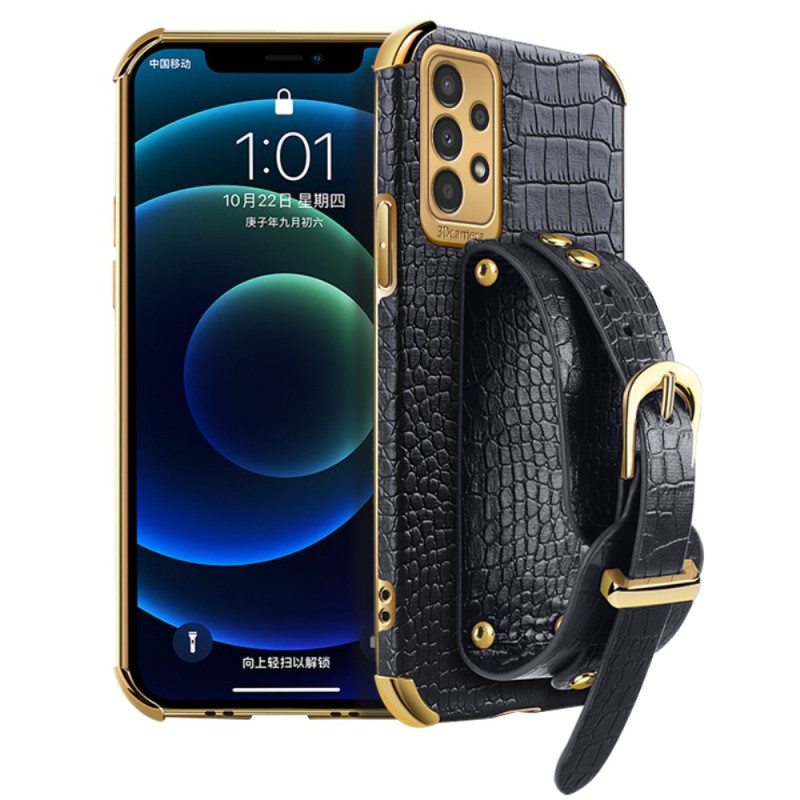 Funda Samsung Galaxy A13 estilo cocodrilo con colgante de soporte