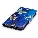 Funda Samsung Galaxy J7 2017 Mariposas en la noche