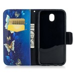 Funda Samsung Galaxy J7 2017 Mariposas en la noche