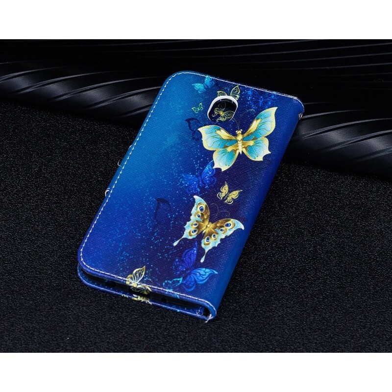 Funda Samsung Galaxy J7 2017 Mariposas en la noche