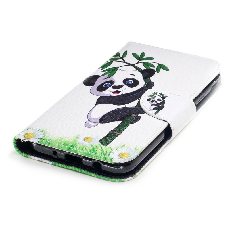 Funda Samsung Galaxy J7 2017 Panda Sobre Bambú
