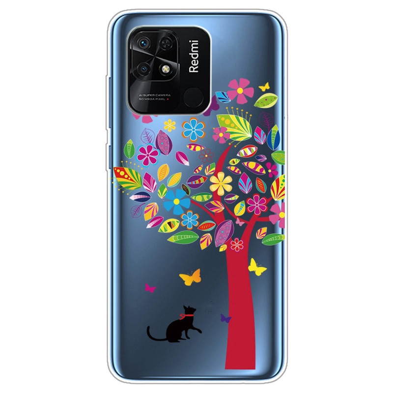 Funda Xiaomi Redmi 10C de árbol transparente