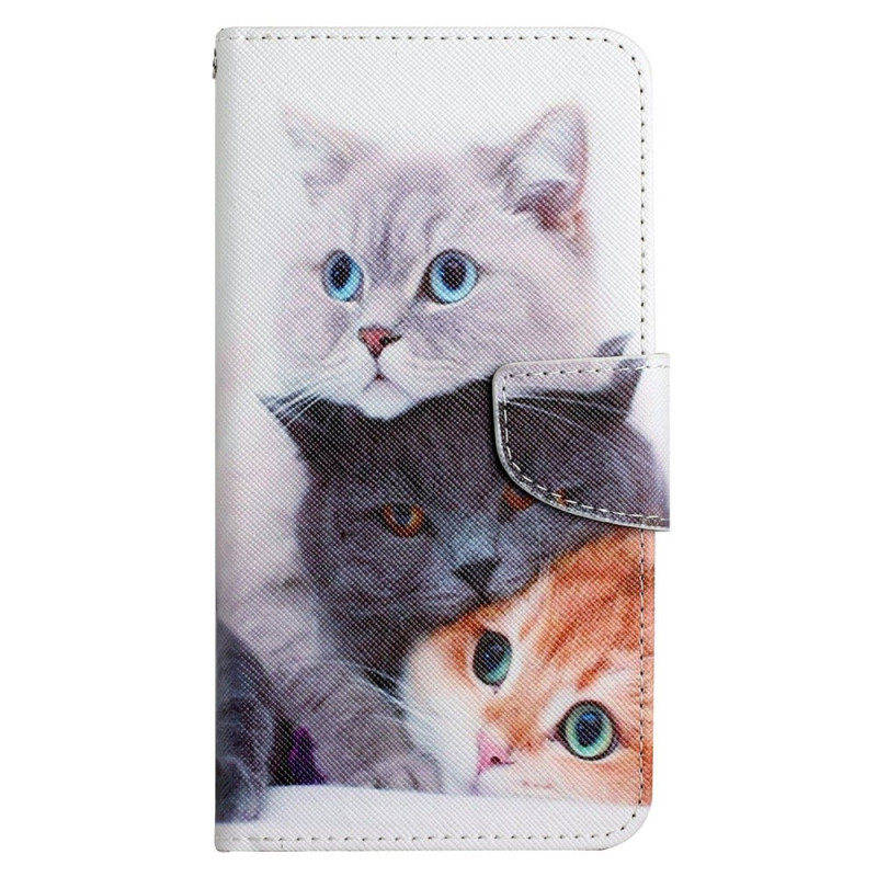 Funda Xiaomi Redmi 10C Sólo Gatos Lanyard

