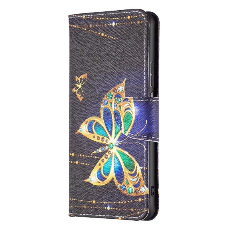 Funda de mariposa dorada para el Xiaomi Redmi 10C