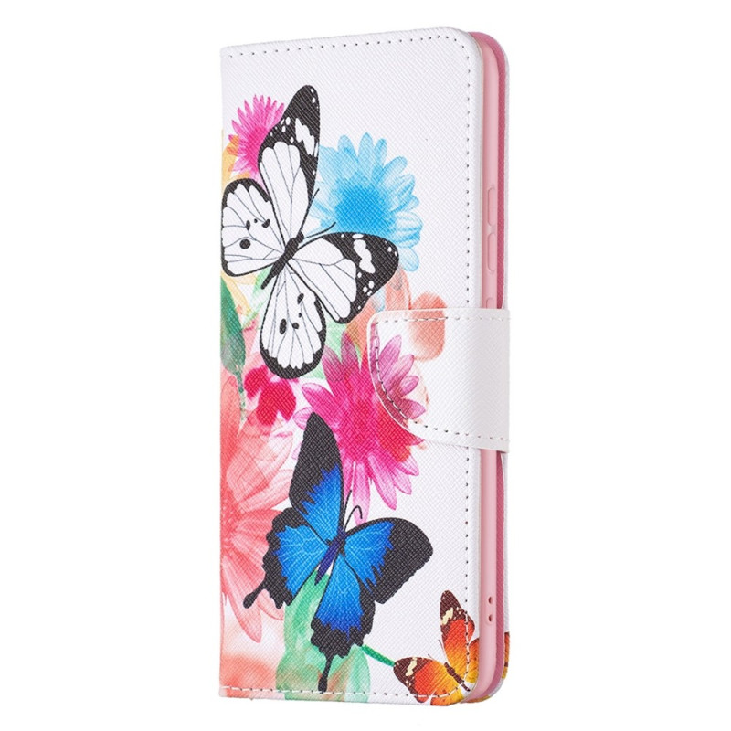 Funda de mariposa de acuarela para el Xiaomi Redmi 10C