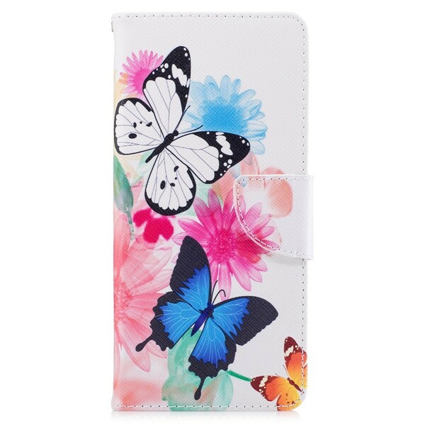 Funda Samsung Galaxy Note 8 Pintada Mariposas y Flores