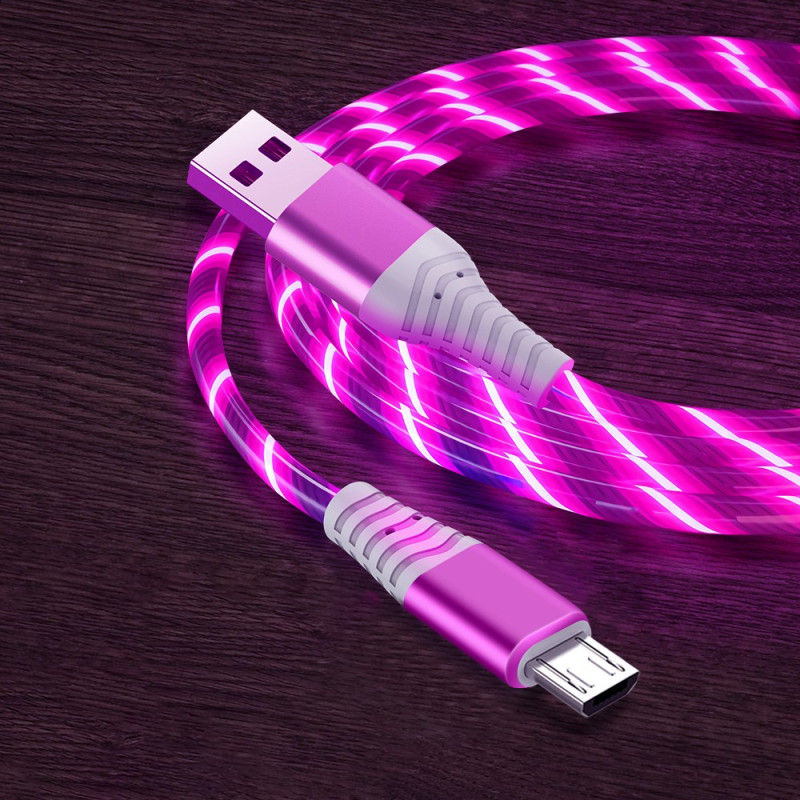 Cable de carga LED de USB a Micro-USB