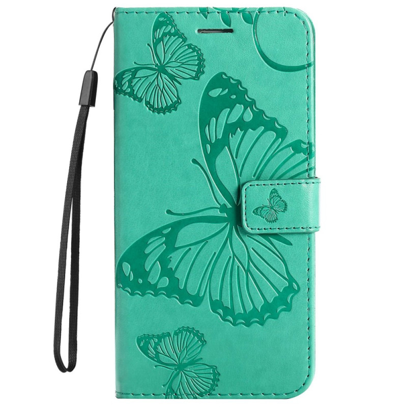 Funda con colgante de mariposas gigantes para el Xiaomi Redmi 10C