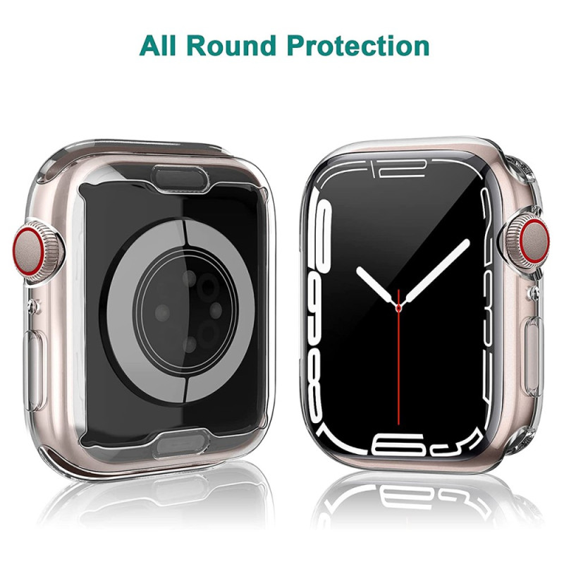 Funda Apple Watch Series 7 41mm Transparente Protección Completa