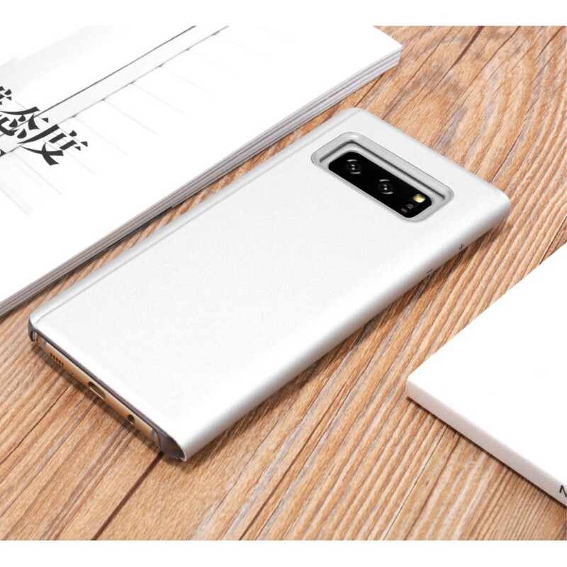Flip Cover Samsung Galaxy Note 8 Efecto Espejo y Cuero