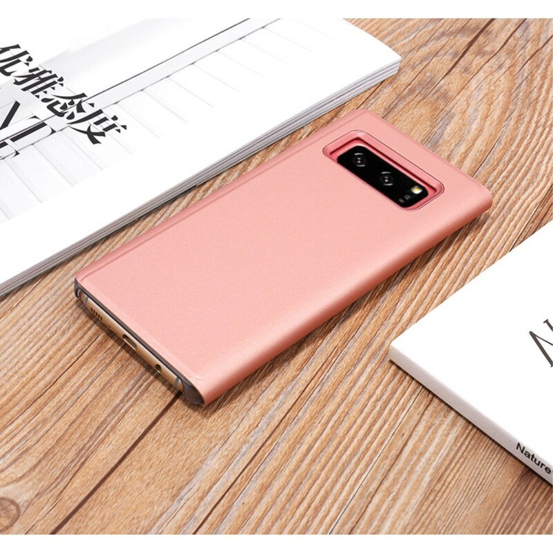 Flip Cover Samsung Galaxy Note 8 Efecto Espejo y Cuero