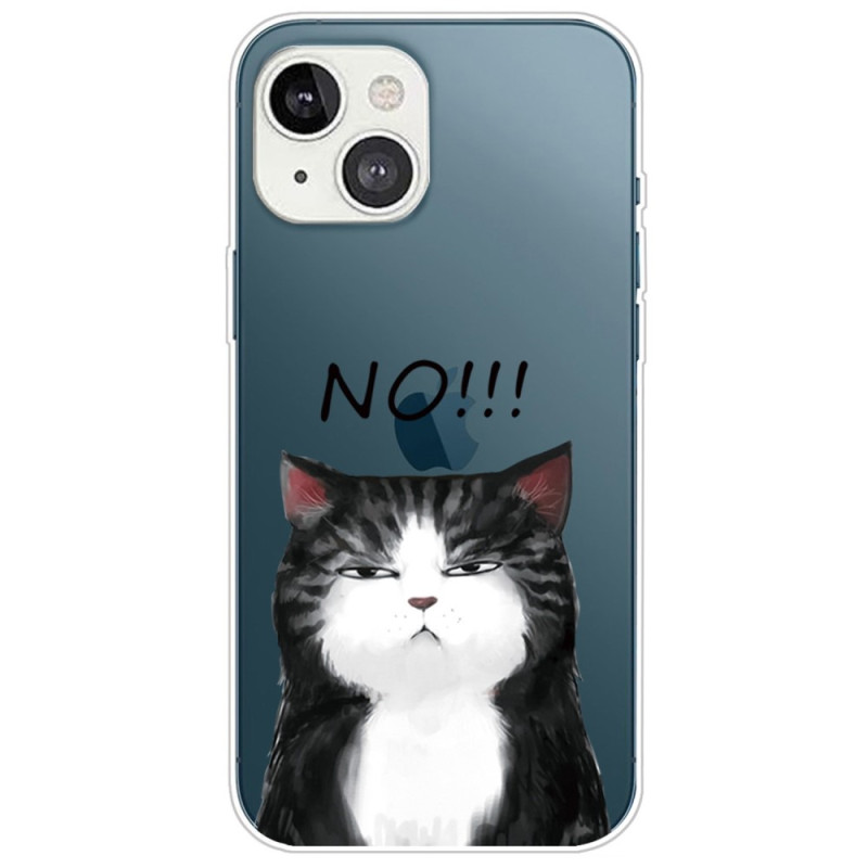 Funda de silicona iPhone 14 Plus Cat No