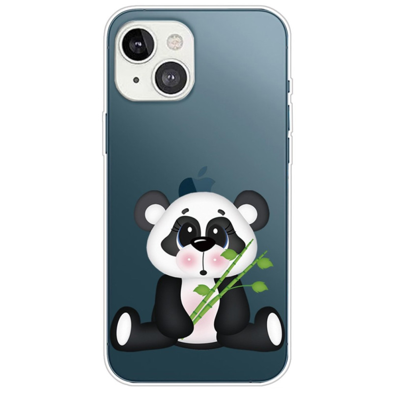 Funda Transparente iPhone 14 Plus Panda Triste