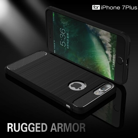 Funda iPhone 7 Plus / 8 Plus Ultra Carbon Fiber Brushed
