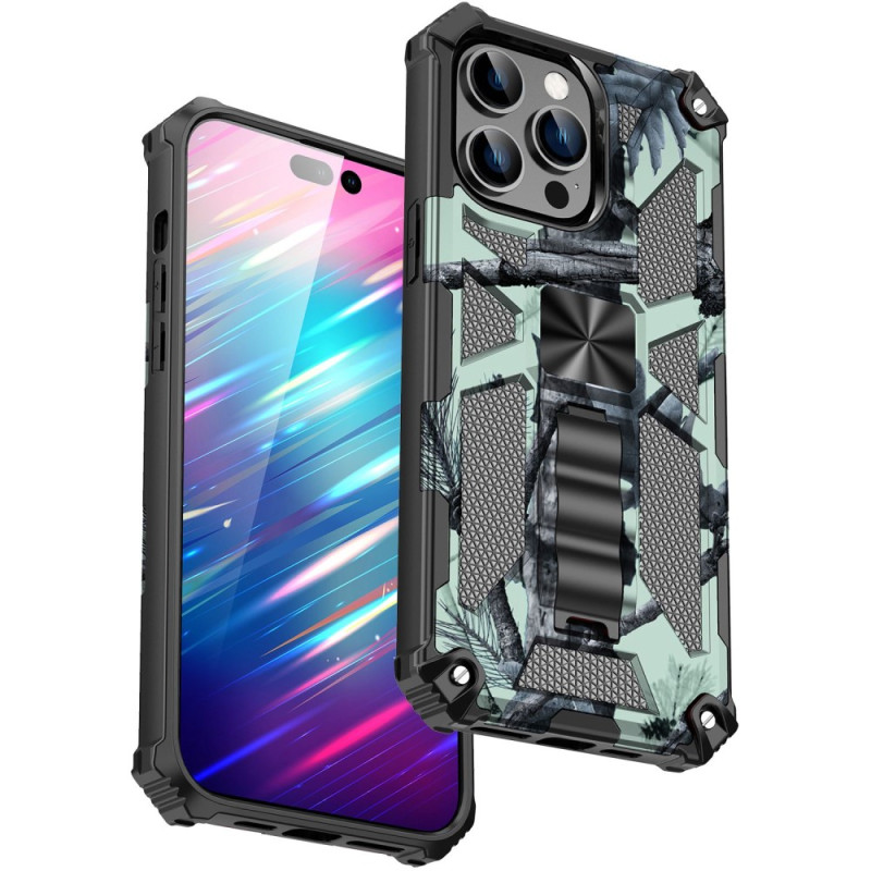 Funda de camuflaje para el iPhone 14 Pro Max Soporte extraíble