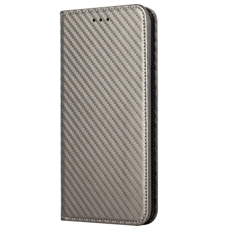 Flip Cover iPhone 14 Pro Style Colgante de fibra de carbono