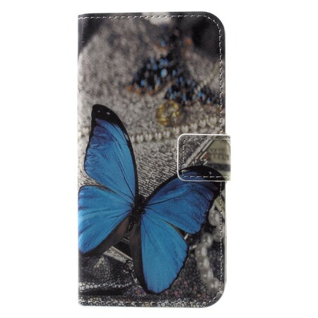 Funda iPhone X Mariposa Azul