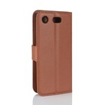 Funda de polipiel retro para Sony Xperia XZ1 Compact Funda de polipiel retro para Sony Xperia XZ1 Compact