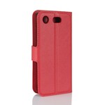 Funda de polipiel retro para Sony Xperia XZ1 Compact