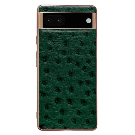 Funda Google Pixel 7 Pro de piel auténtica estilo avestruz