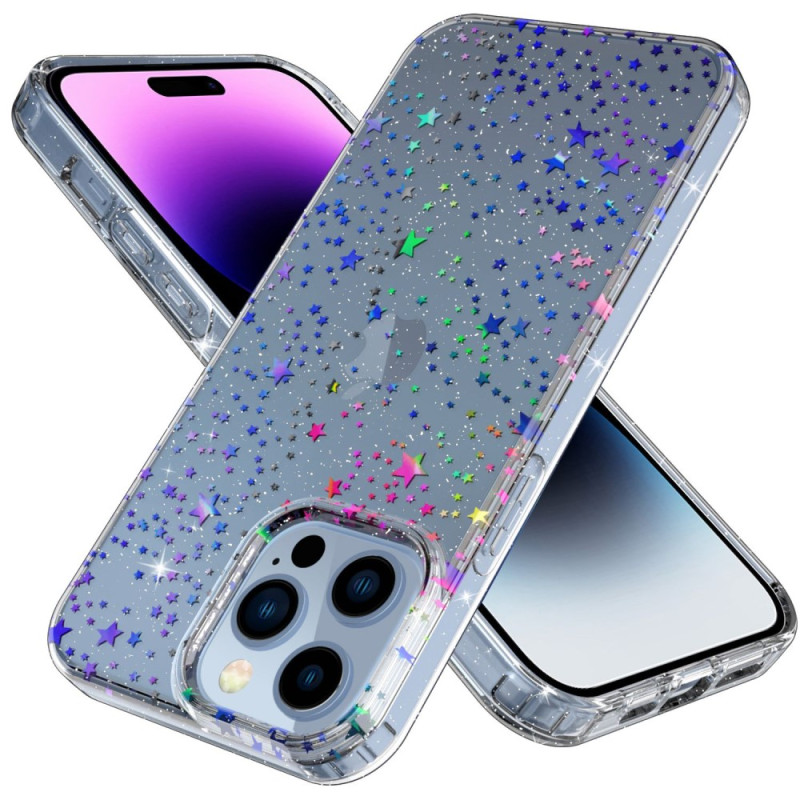Funda de estrella transparente para el iPhone 14 Pro Max