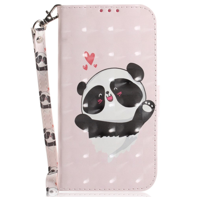 Funda Samsung Galaxy M13 Love Panda con colgante