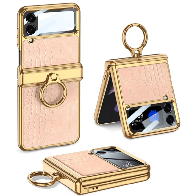 Funda de cocodrilo Samsung Galaxy Z Flip 4 con mosquetón GKK