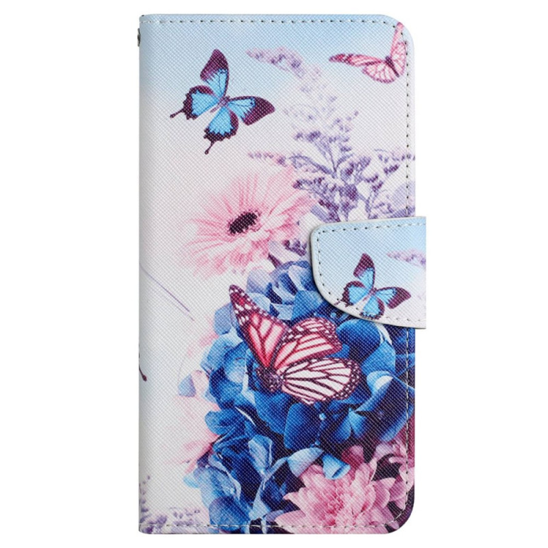 Funda Xiaomi 12T / 12T Pro Butterflies con colgante