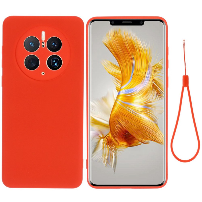 Funda de silicona líquida con colgante
 para Huawei Mate 50 Pro