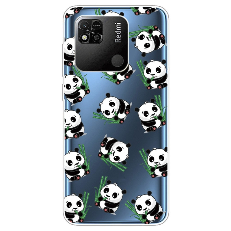Funda Xiaomi Redmi 10A Pandas Transparente