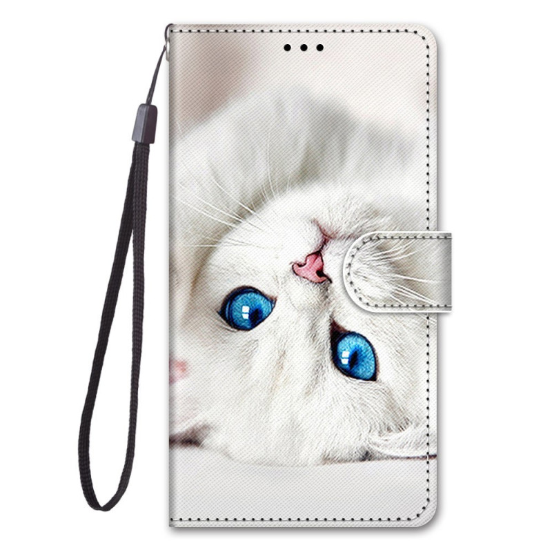 Funda Xiaomi Redmi 10A Kitten Colgante Blanca