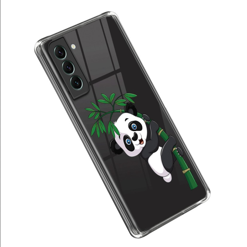 Funda Samsung Galaxy S23 5G Transparente Panda sobre Bambú