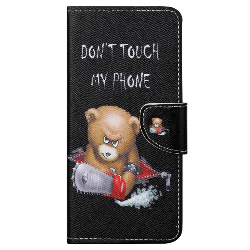 Funda Samsung Galaxy S23 5G de oso No toques mi teléfono