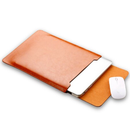 Funda de polipiel para MacBook de 12 pulgadas con cierre magnético