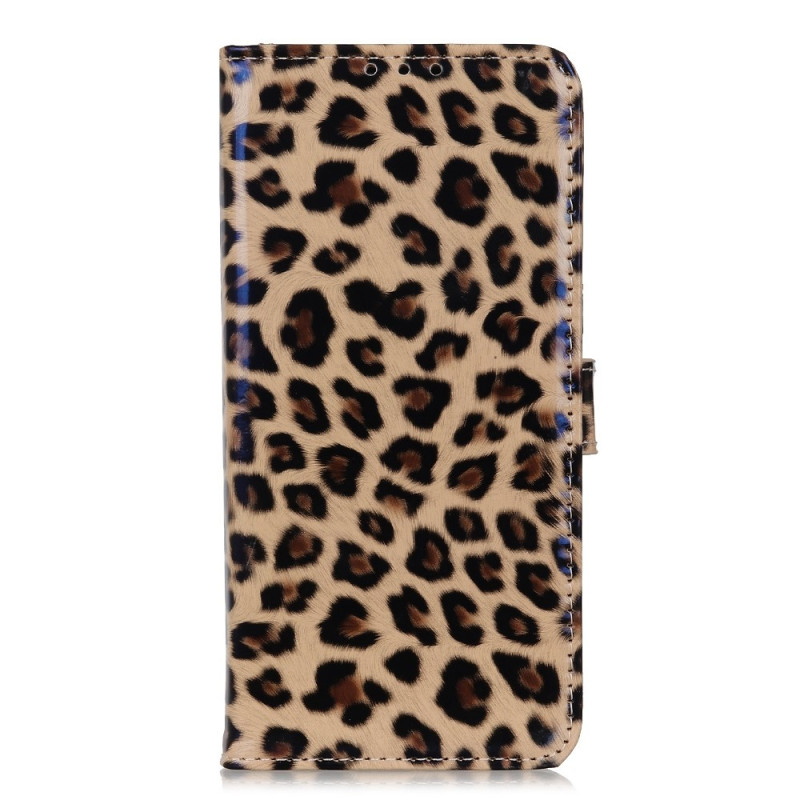 Funda de piel de leopardo para Samsung Galaxy S23 5G