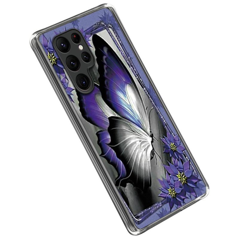 Funda Samsung Galaxy S23 Ultra 5G Mariposa Violeta