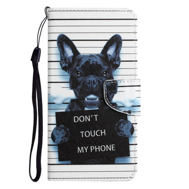 Funda Samsung Galaxy S23 Ultra 5G para perro Don't Touch my Phone con colgante