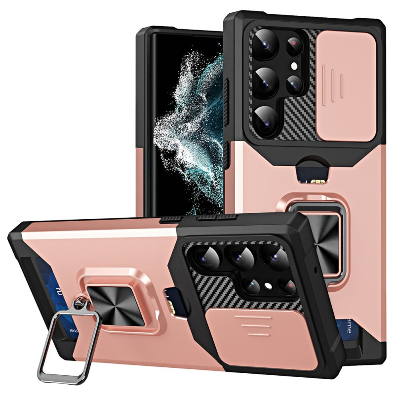 Protector de lente, tarjetero y soporte para Samsung Galaxy S23 Ultra 5G