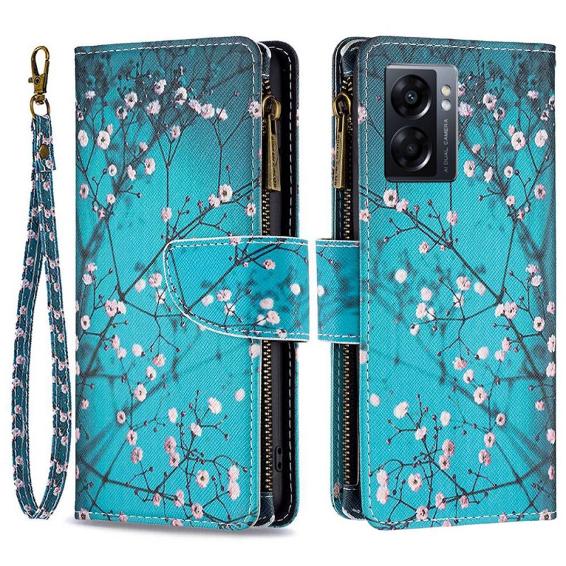 Funda Oppo A77 5G / A57 5G Árbol de bolsillo con cremallera