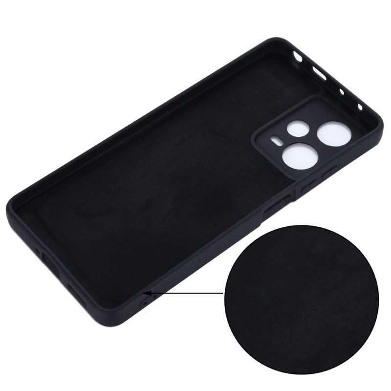 Funda De Silicona TPU Xiaomi Redmi 12 4G Negro Anillo Magnetico Con  Protector De Cámara