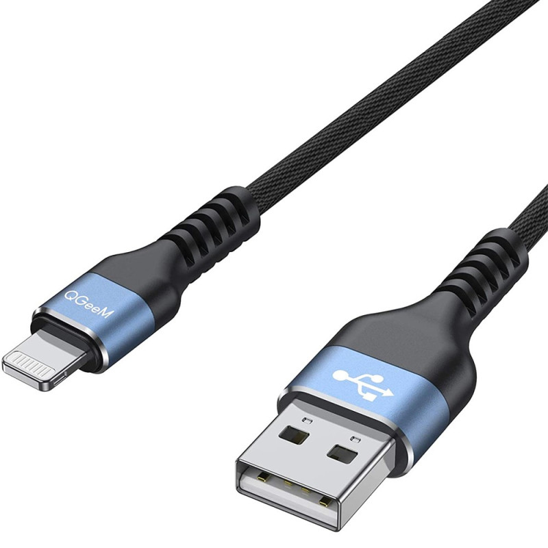 QGeem Cable de carga rápida USB a Lightning de 2 m