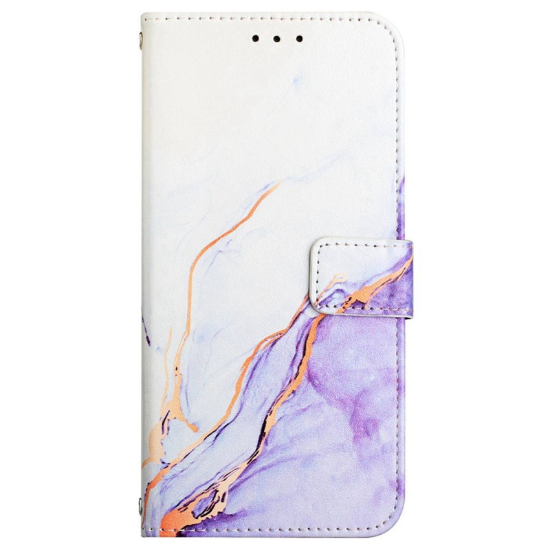 Funda Oppo A57 5G de mármol con colgante

