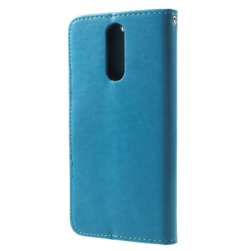 Funda Huawei Mate 10 Lite Mariposas y flores con colgante