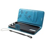 Funda Huawei Mate 10 Lite Mariposas y flores con colgante